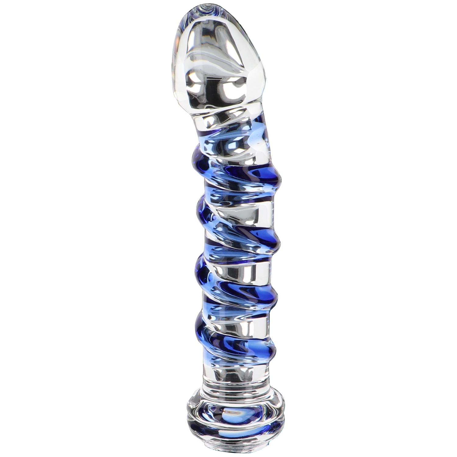 ToyJoy G-Spot Gemstone Glass Dildo 7 inches - Clear