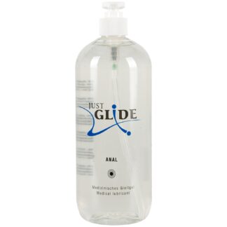 Just Glide Water-Based Anal Lube 1000 ml - Clear