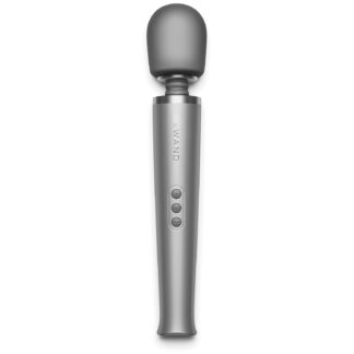 Le Wand Rechargeable Luxury Magic Wand Vibrator - Grey
