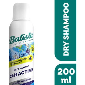 Batiste 24H Active Sweat Activated Dry Shampoo, Hair Shampoo200 ml, 200ml