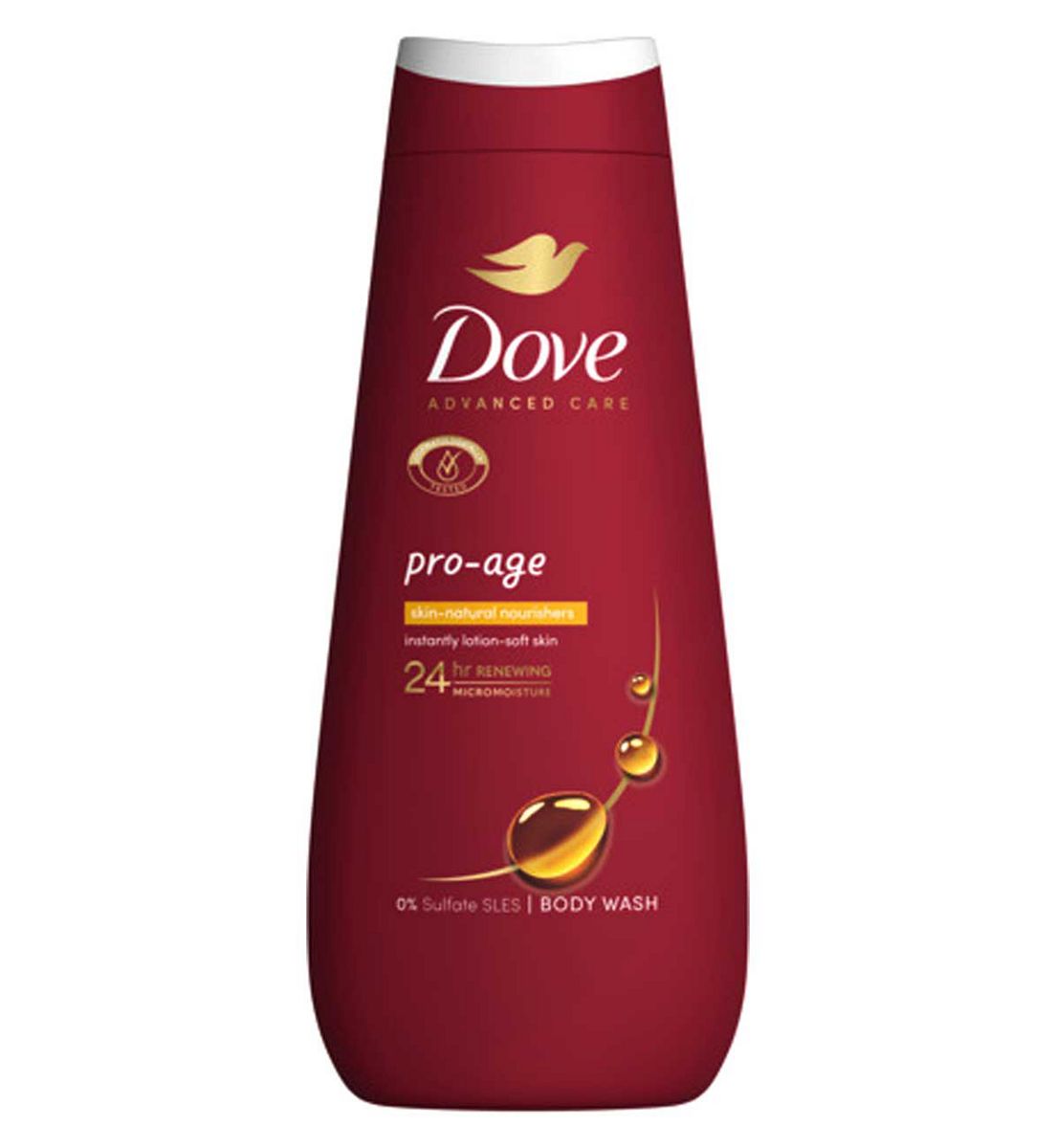 Dove Advanced Care Body Wash Pro Age Skin Natural Nourishers 400ml