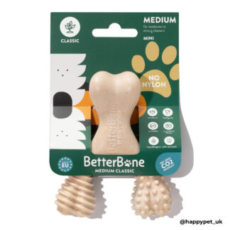 Happy Pet Betterbone Medium Mini Classic Dog Toy