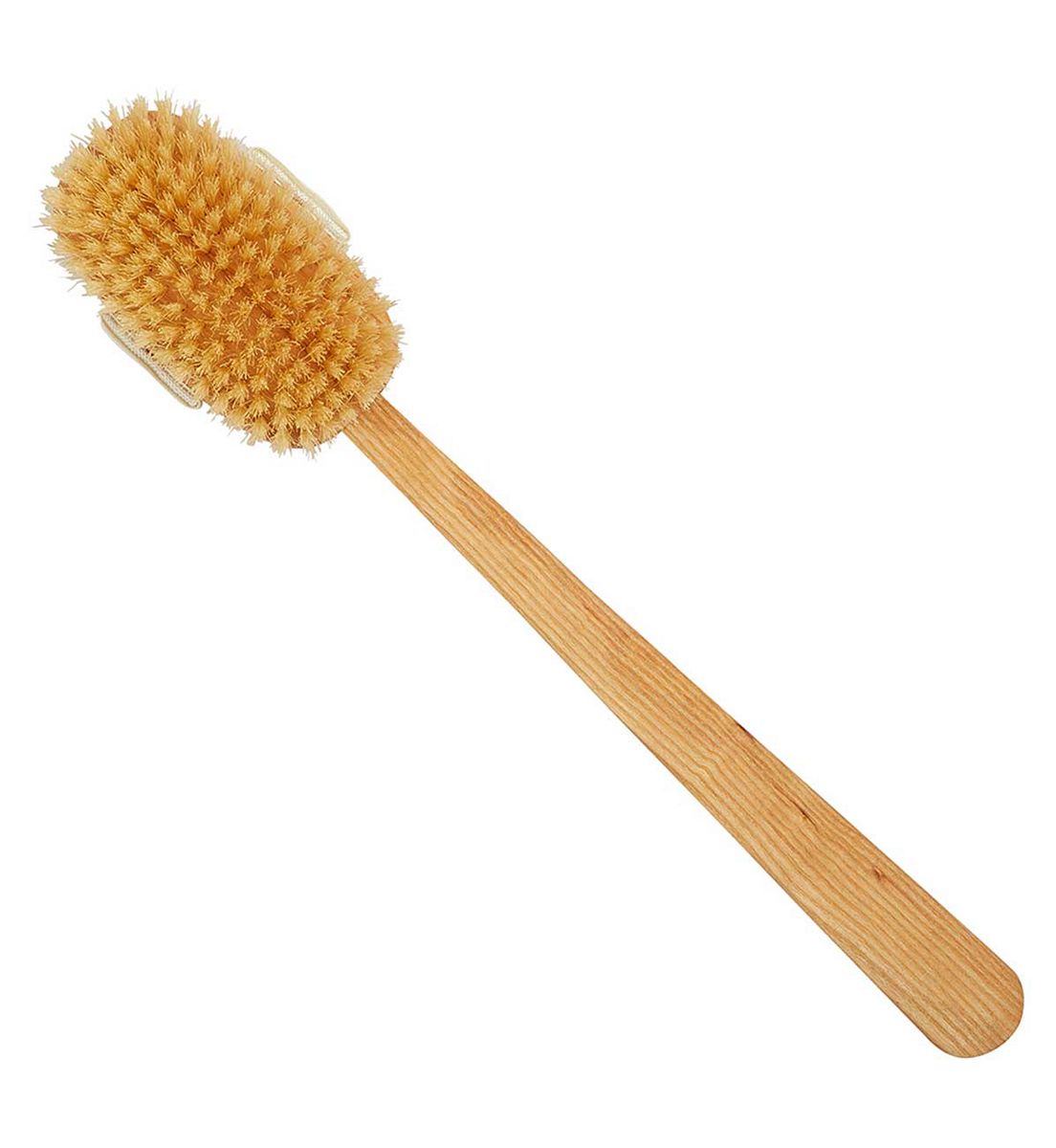 Kent Brushes Luxury Ash Pure White Bristle Bath Brush With Detachable Head-Fd3