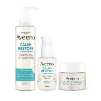 Aveeno Face Calm And Restore Morning Nourish Routine Bundle