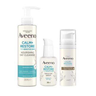 Aveeno Face Calm And Restore Night Nourish Routine Bundle
