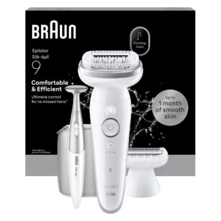 Braun Silk-Épil 9 Epilator For Easy Hair Removal Lasting Smooth Skin 9-241