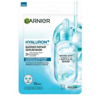 Garnier Hyaluron Barrier Repair Serum Face Mask Enriched With Hyaluronic Acid And Ceramides, 28g